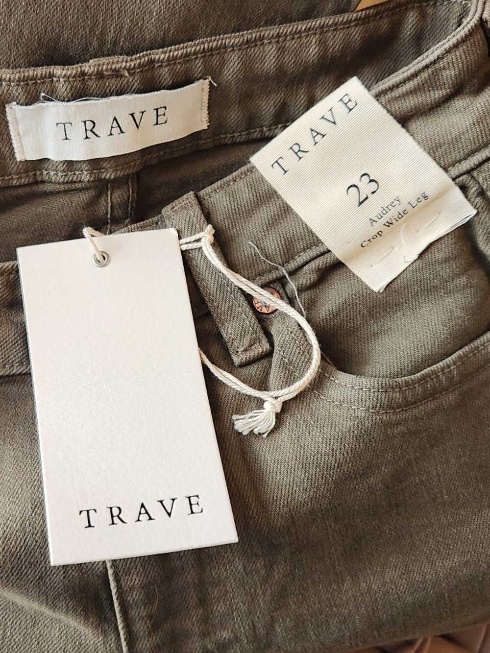 TRAVE Audrey Crop Wide Leg Women's Jeans -Sz 23 - NEW NWT - Picture 4 of 5